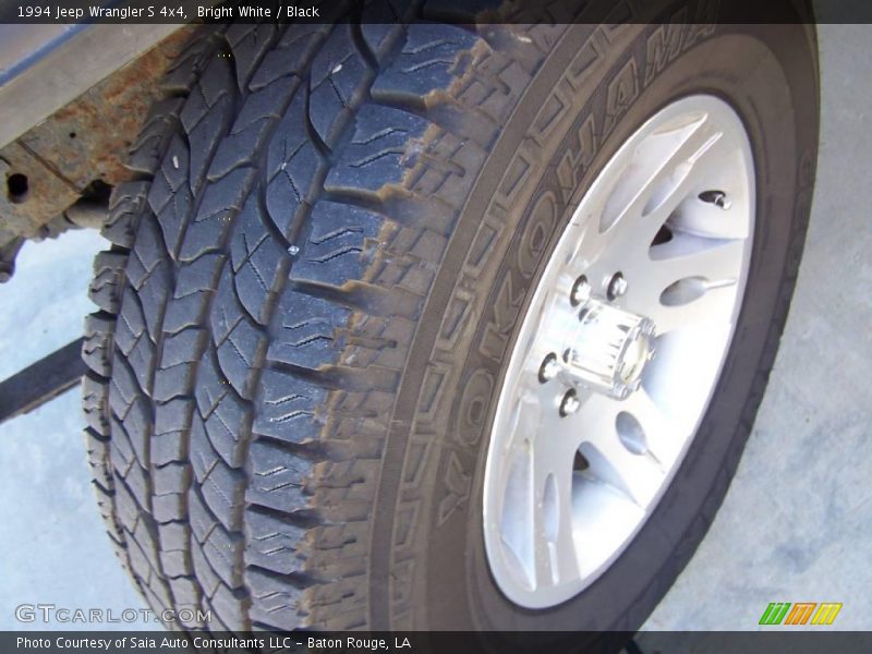 Bright White / Black 1994 Jeep Wrangler S 4x4