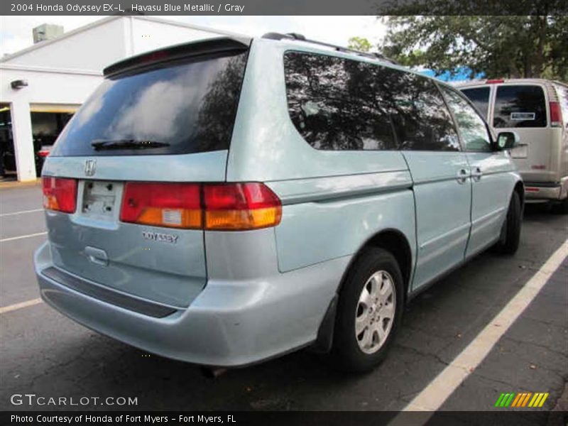 Havasu Blue Metallic / Gray 2004 Honda Odyssey EX-L