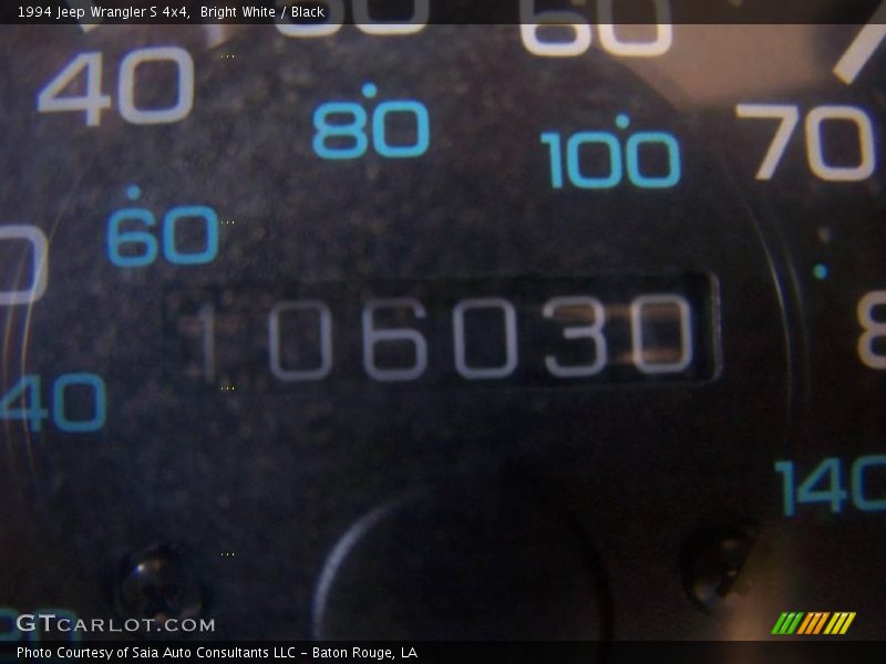 Bright White / Black 1994 Jeep Wrangler S 4x4