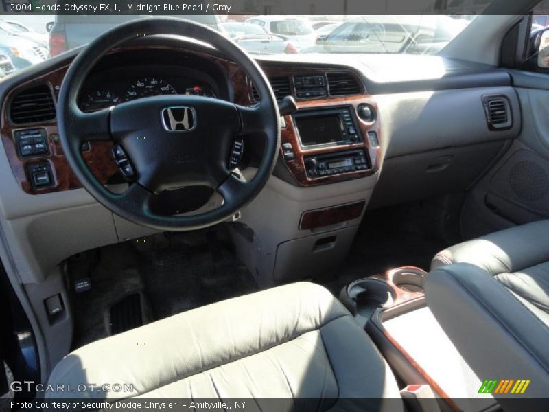 Midnight Blue Pearl / Gray 2004 Honda Odyssey EX-L