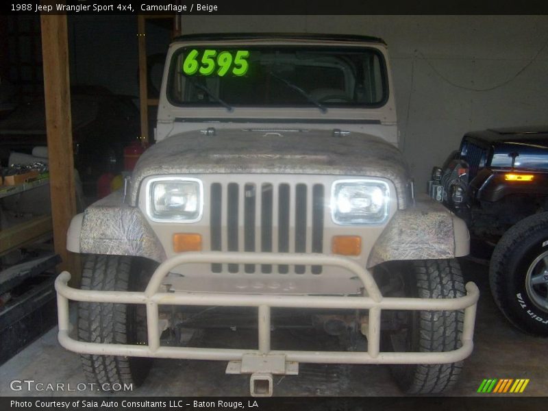 Camouflage / Beige 1988 Jeep Wrangler Sport 4x4