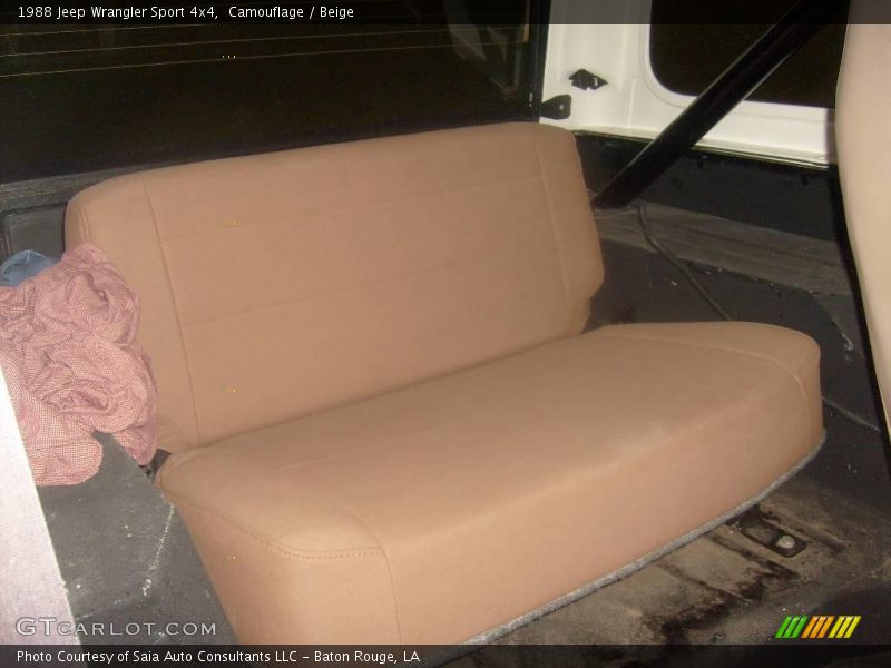 Camouflage / Beige 1988 Jeep Wrangler Sport 4x4