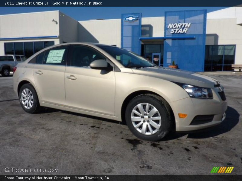 Gold Mist Metallic / Jet Black 2011 Chevrolet Cruze LT