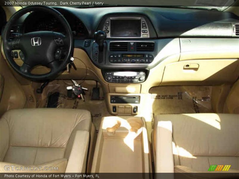 Dark Cherry Pearl / Ivory 2007 Honda Odyssey Touring