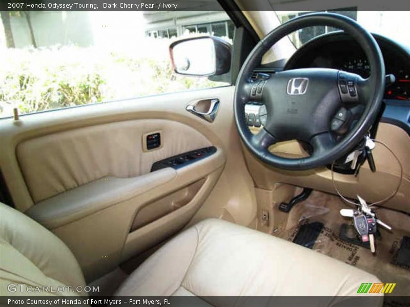Dark Cherry Pearl / Ivory 2007 Honda Odyssey Touring