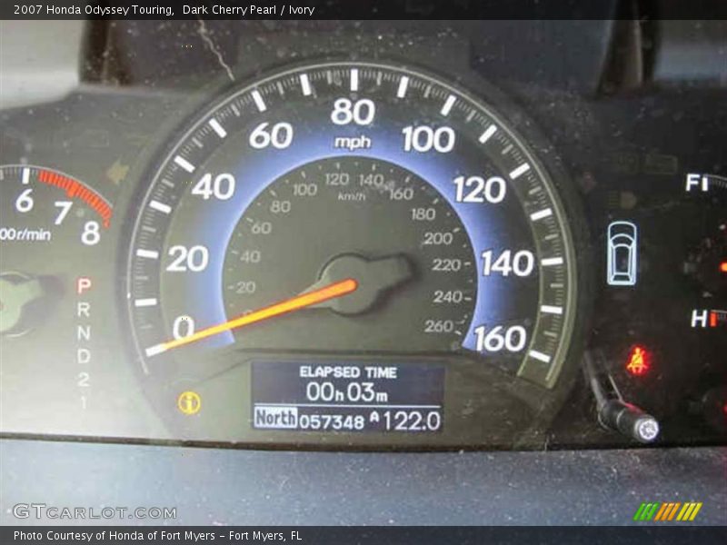 Dark Cherry Pearl / Ivory 2007 Honda Odyssey Touring