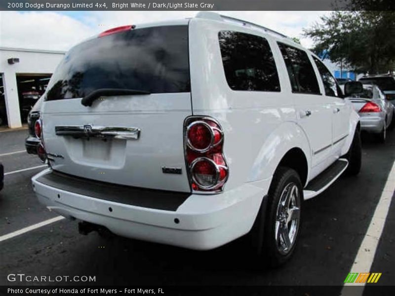 Bright White / Dark/Light Slate Gray 2008 Dodge Durango Limited 4x4