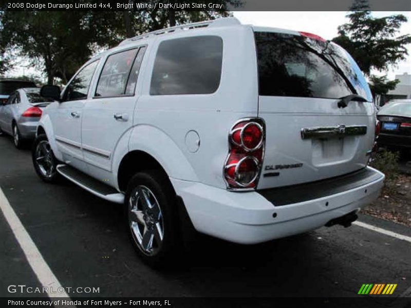 Bright White / Dark/Light Slate Gray 2008 Dodge Durango Limited 4x4