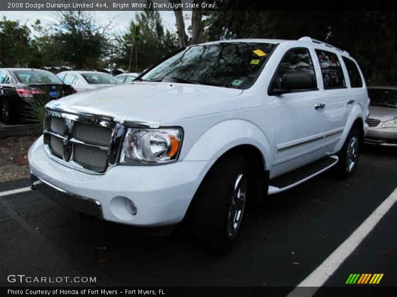 Bright White / Dark/Light Slate Gray 2008 Dodge Durango Limited 4x4