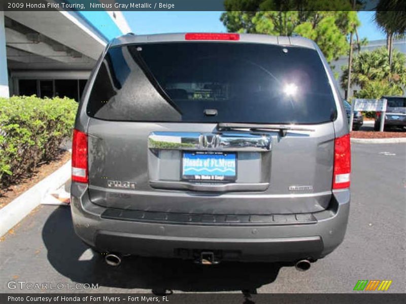 Nimbus Gray Metallic / Beige 2009 Honda Pilot Touring