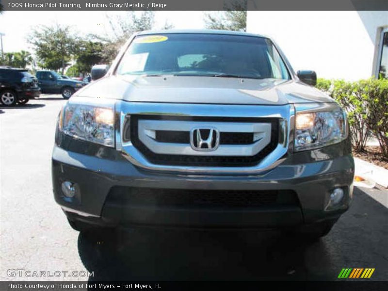 Nimbus Gray Metallic / Beige 2009 Honda Pilot Touring