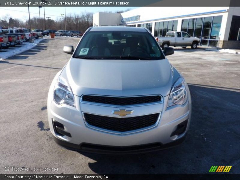 Silver Ice Metallic / Light Titanium/Jet Black 2011 Chevrolet Equinox LS