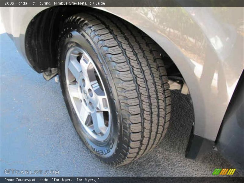 Nimbus Gray Metallic / Beige 2009 Honda Pilot Touring