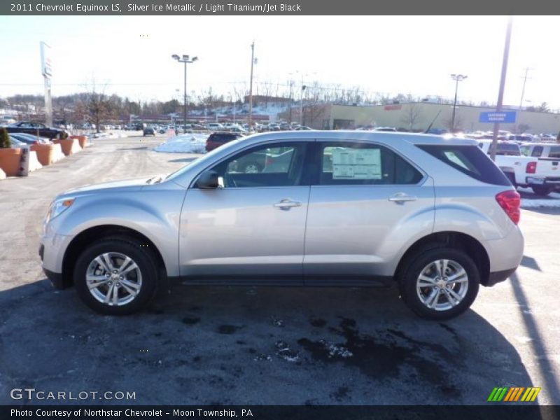 Silver Ice Metallic / Light Titanium/Jet Black 2011 Chevrolet Equinox LS