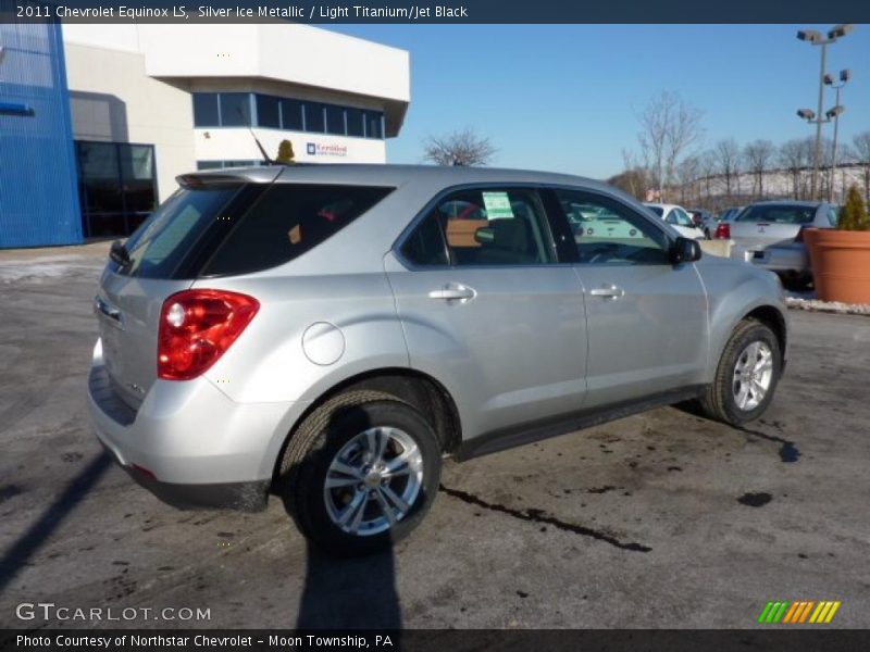 Silver Ice Metallic / Light Titanium/Jet Black 2011 Chevrolet Equinox LS