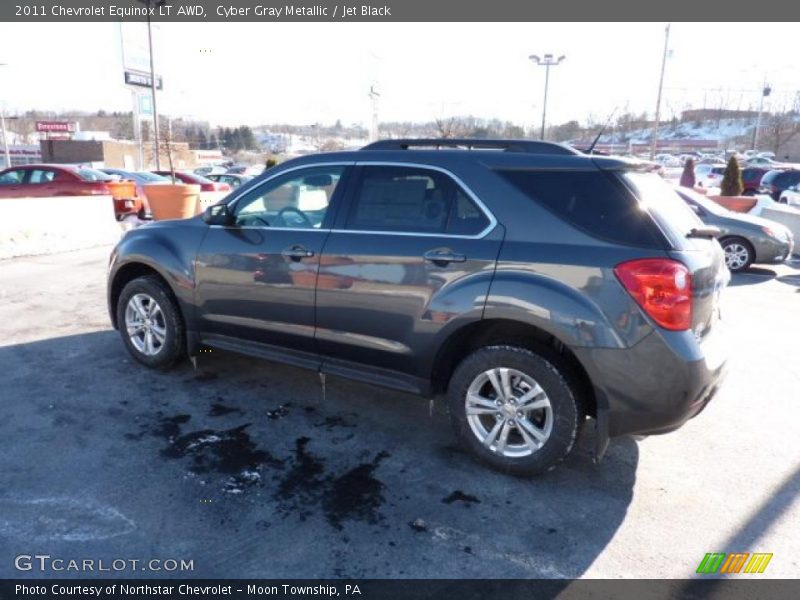 Cyber Gray Metallic / Jet Black 2011 Chevrolet Equinox LT AWD