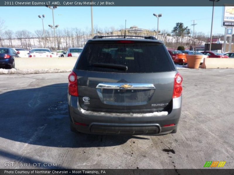Cyber Gray Metallic / Jet Black 2011 Chevrolet Equinox LT AWD
