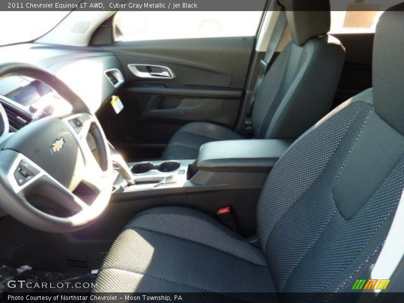 Cyber Gray Metallic / Jet Black 2011 Chevrolet Equinox LT AWD