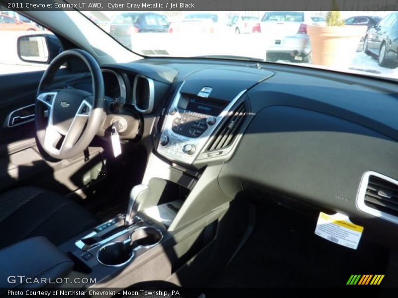 Cyber Gray Metallic / Jet Black 2011 Chevrolet Equinox LT AWD