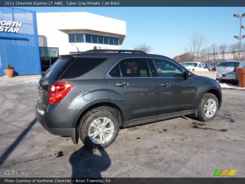 Cyber Gray Metallic / Jet Black 2011 Chevrolet Equinox LT AWD
