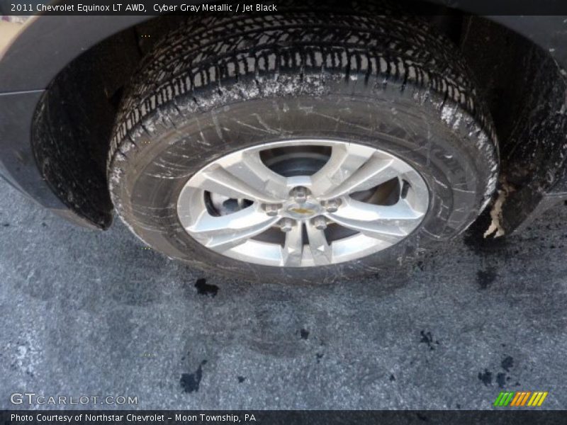 Cyber Gray Metallic / Jet Black 2011 Chevrolet Equinox LT AWD