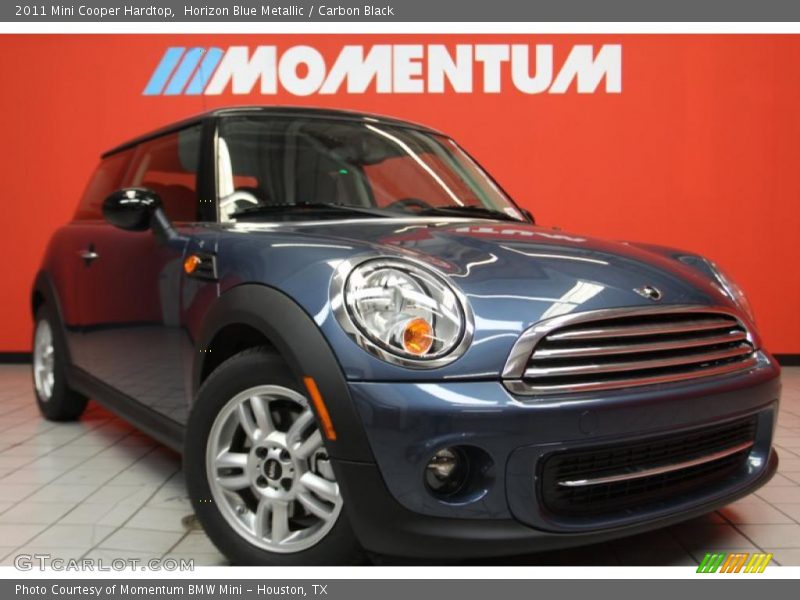 Horizon Blue Metallic / Carbon Black 2011 Mini Cooper Hardtop