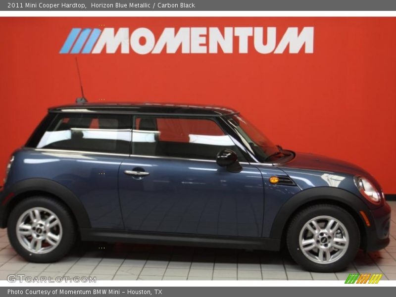 Horizon Blue Metallic / Carbon Black 2011 Mini Cooper Hardtop