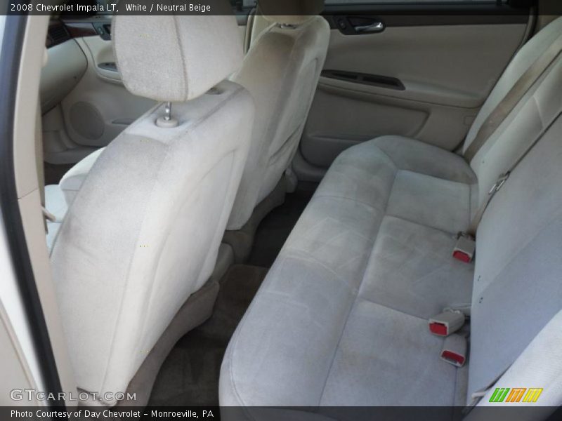 White / Neutral Beige 2008 Chevrolet Impala LT