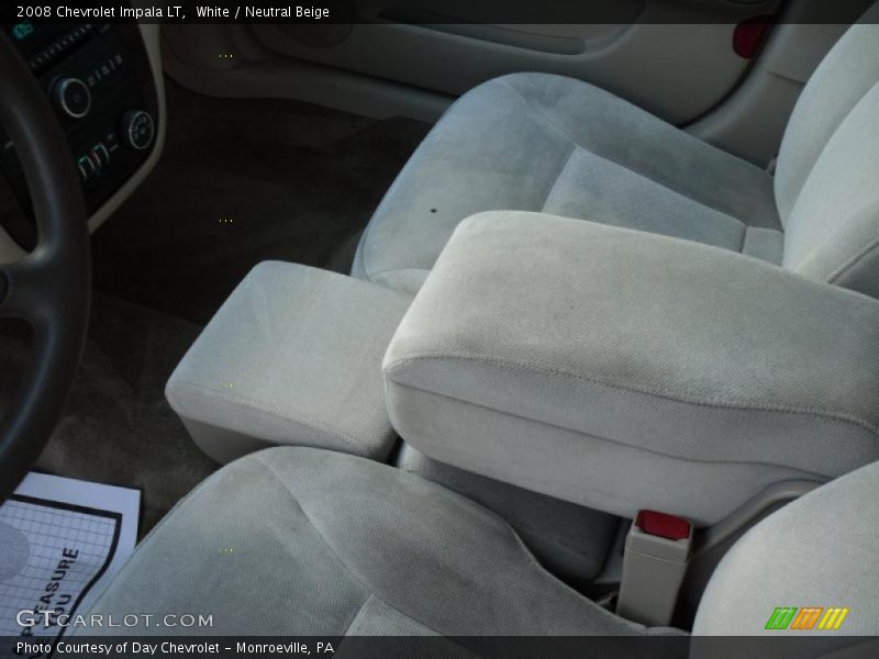 White / Neutral Beige 2008 Chevrolet Impala LT