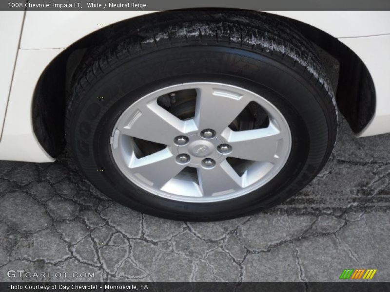 White / Neutral Beige 2008 Chevrolet Impala LT