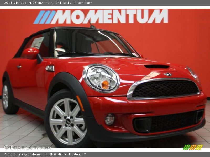 Chili Red / Carbon Black 2011 Mini Cooper S Convertible