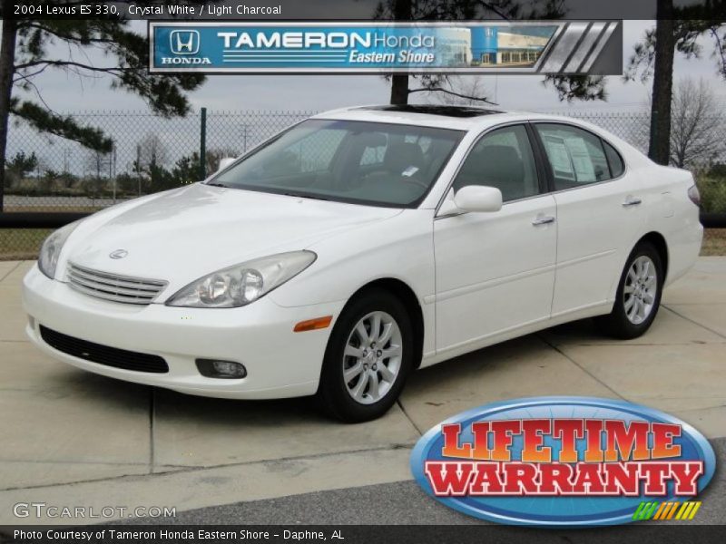 Crystal White / Light Charcoal 2004 Lexus ES 330