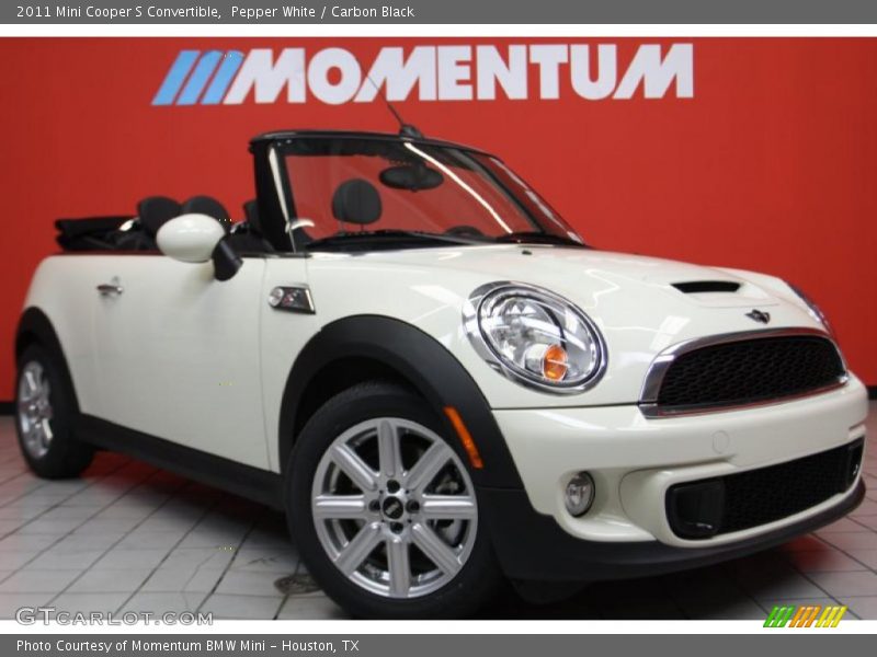 Pepper White / Carbon Black 2011 Mini Cooper S Convertible