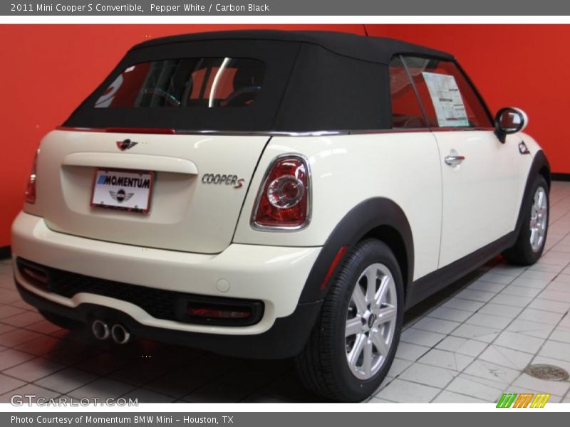 Pepper White / Carbon Black 2011 Mini Cooper S Convertible