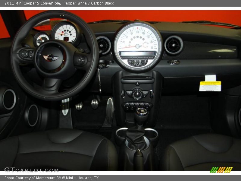 Pepper White / Carbon Black 2011 Mini Cooper S Convertible