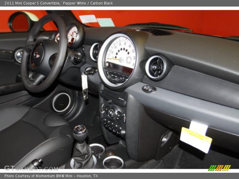 Pepper White / Carbon Black 2011 Mini Cooper S Convertible