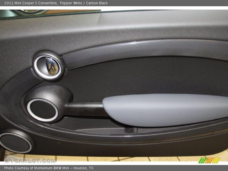 Pepper White / Carbon Black 2011 Mini Cooper S Convertible