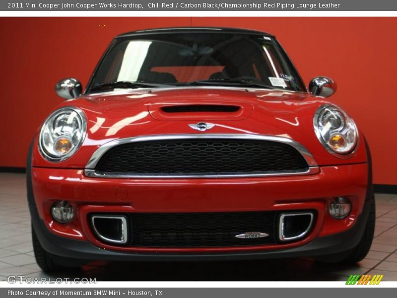 Chili Red / Carbon Black/Championship Red Piping Lounge Leather 2011 Mini Cooper John Cooper Works Hardtop