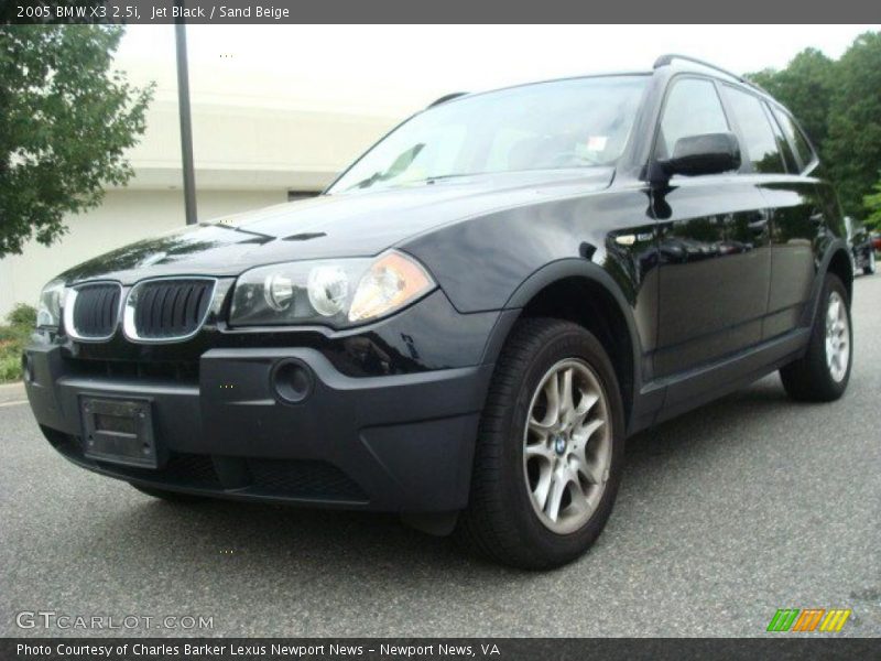 Jet Black / Sand Beige 2005 BMW X3 2.5i