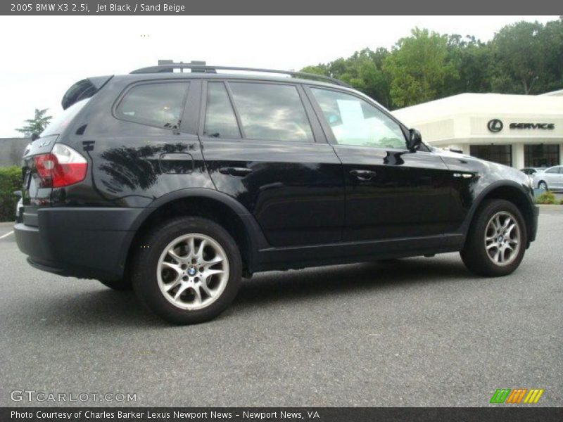 Jet Black / Sand Beige 2005 BMW X3 2.5i