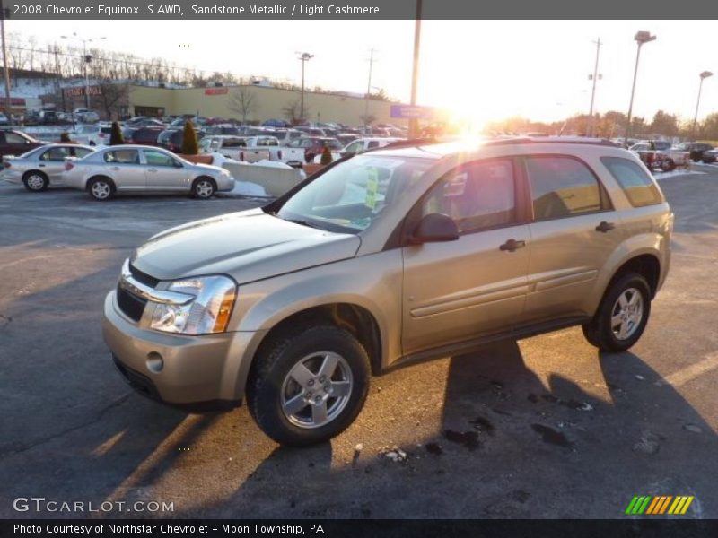 Sandstone Metallic / Light Cashmere 2008 Chevrolet Equinox LS AWD