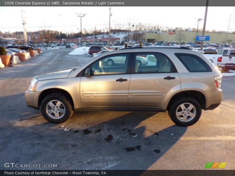 Sandstone Metallic / Light Cashmere 2008 Chevrolet Equinox LS AWD