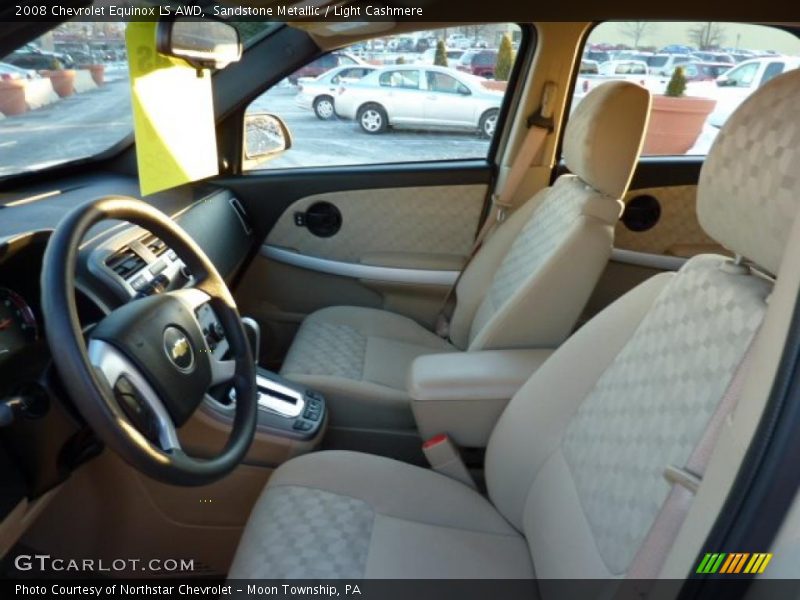 Sandstone Metallic / Light Cashmere 2008 Chevrolet Equinox LS AWD