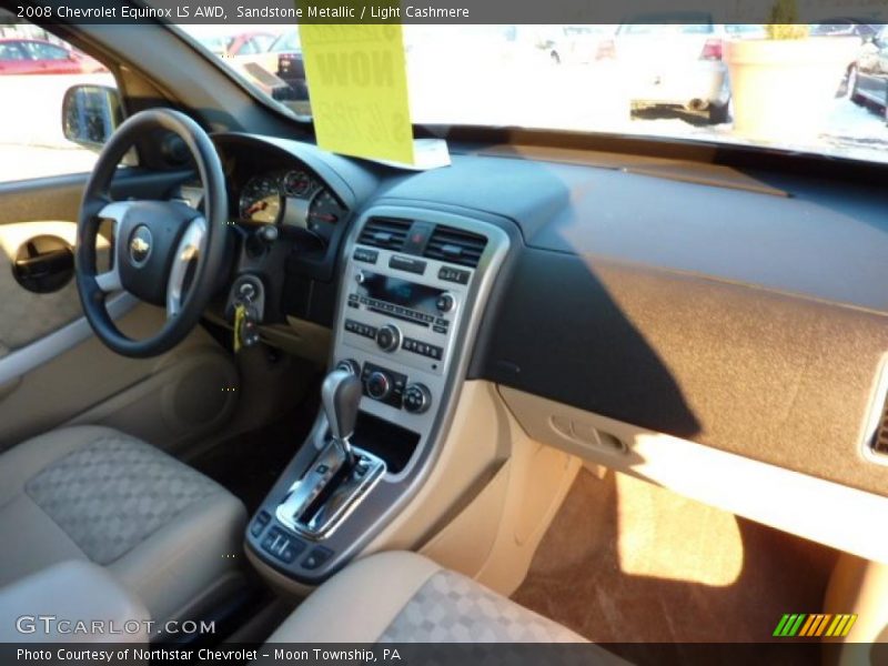 Sandstone Metallic / Light Cashmere 2008 Chevrolet Equinox LS AWD