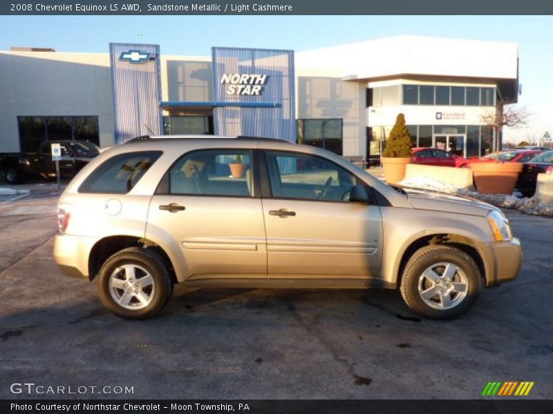 Sandstone Metallic / Light Cashmere 2008 Chevrolet Equinox LS AWD