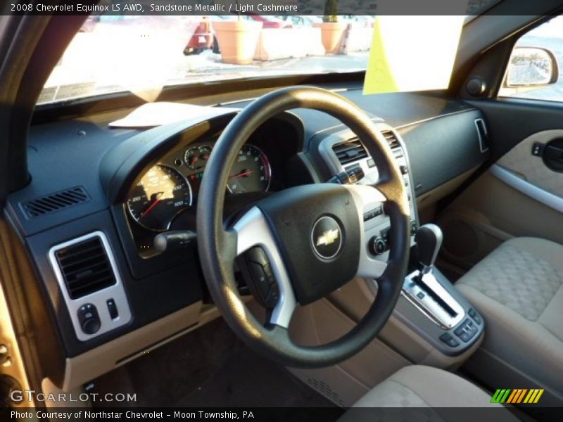 Sandstone Metallic / Light Cashmere 2008 Chevrolet Equinox LS AWD