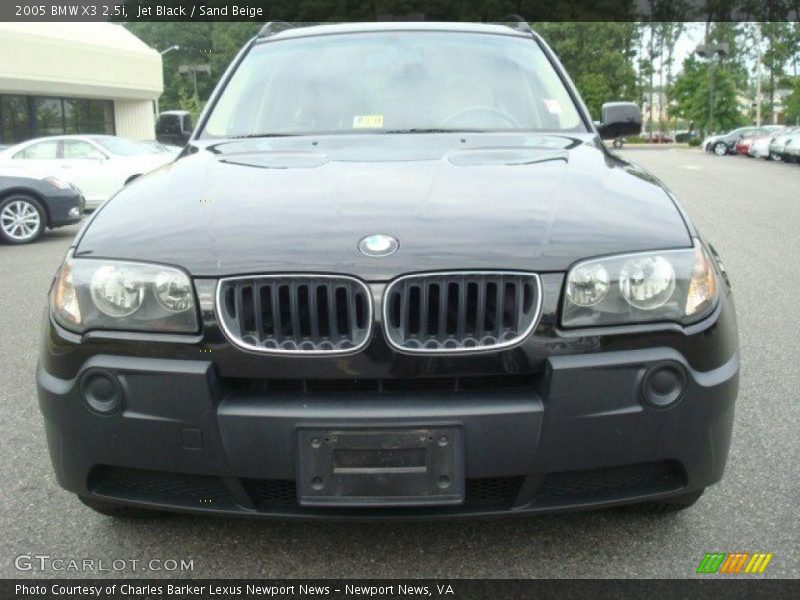 Jet Black / Sand Beige 2005 BMW X3 2.5i