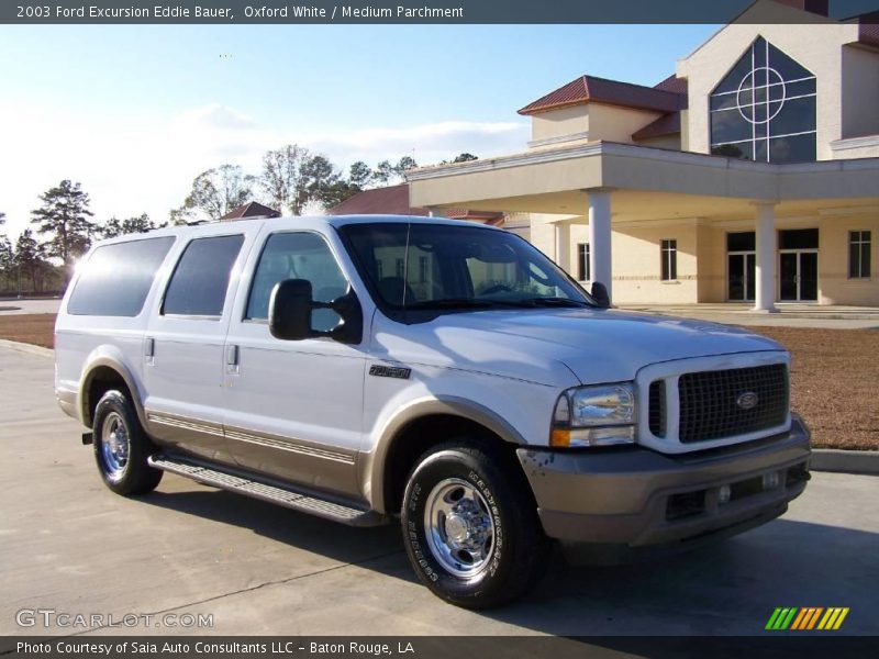 Oxford White / Medium Parchment 2003 Ford Excursion Eddie Bauer