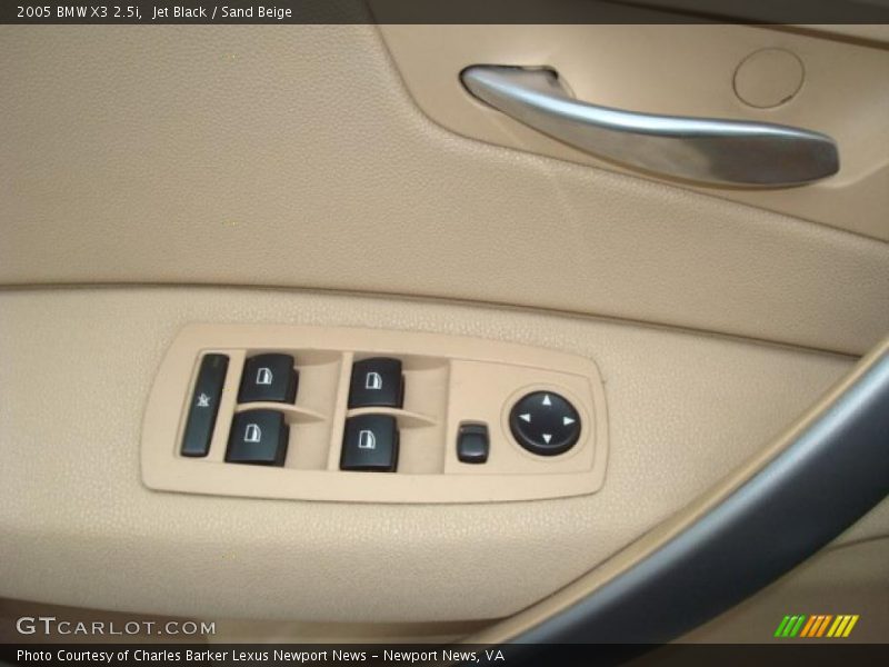 Jet Black / Sand Beige 2005 BMW X3 2.5i