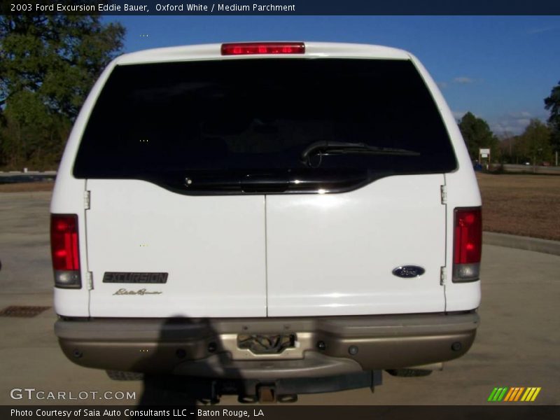 Oxford White / Medium Parchment 2003 Ford Excursion Eddie Bauer